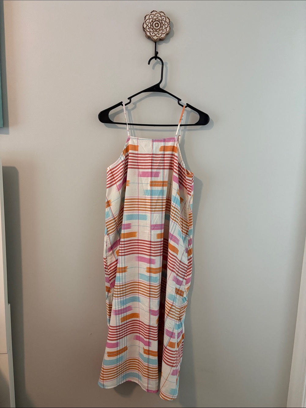 Lou & Grey for LOFT Multicolor Striped Maxi Dress 100% Cotton